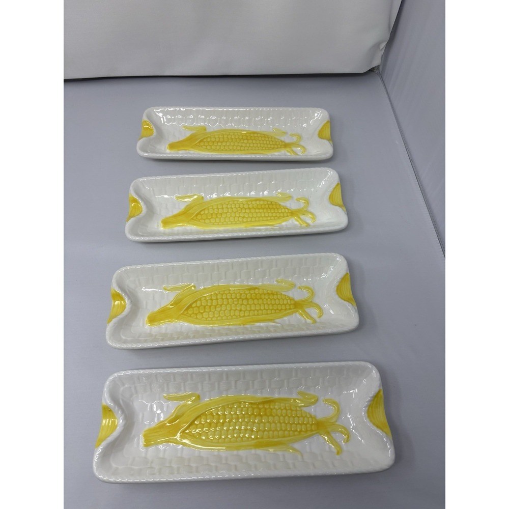 Vintage Original Design by Shafford Japan Corn On The Cob Serving trays 4